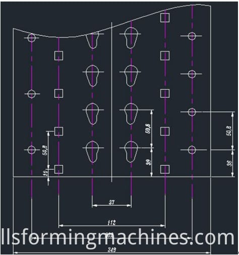 punching holes drawing profile punching holes drawing profile